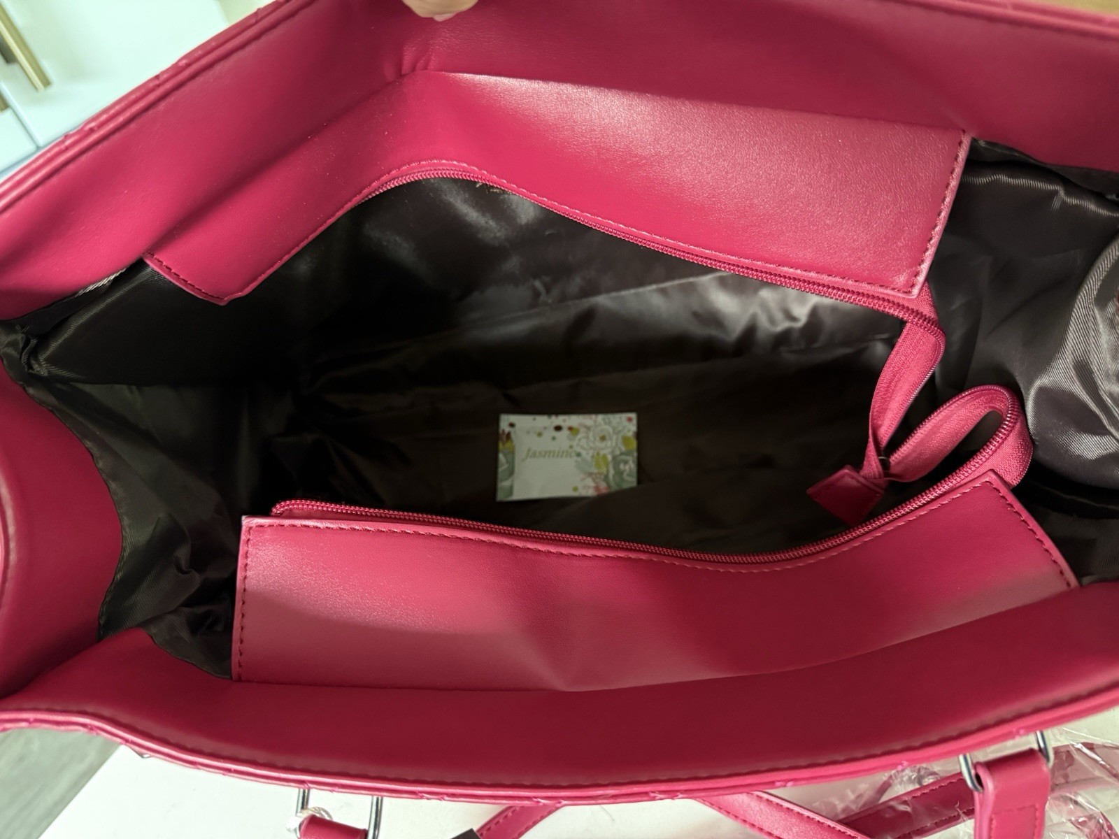PACKUMBAGS 3-in-1 Quilted Laptop Tote Lunch Bag Travel Work New Wristlet