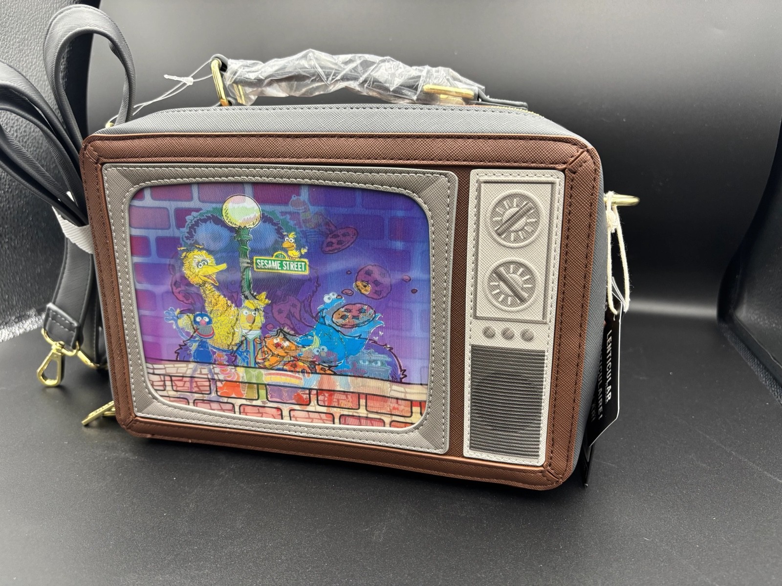 Loungfly Sesame Street Lenticular Retro TV Crossbody Purse