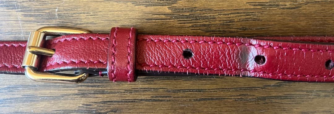 GUCCI Shima Leather Handbag Shoulder Bag Red Women Auth 9.44 x 11.81 x 4.72inch