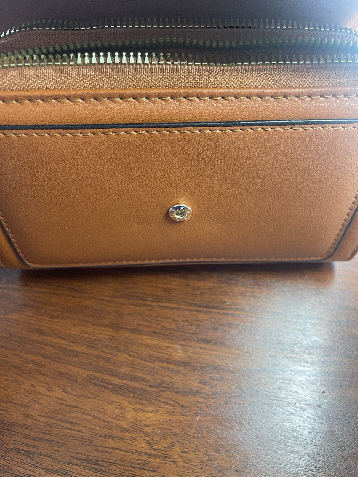 Forever Lovely By Madley Brown Crossbody Clutch Purse Vegan Leather Shoulder Bag