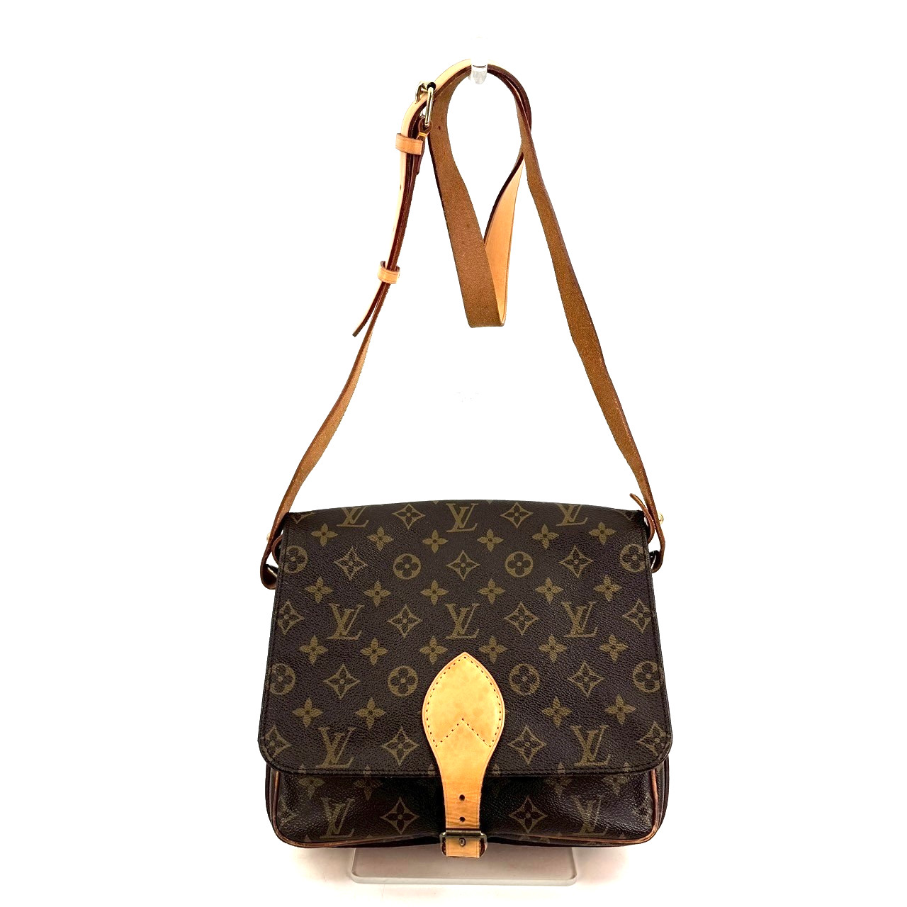 Louis Vuitton Monogram Cartouchiere Shoulder Bag Cross Body 882SL Authentic