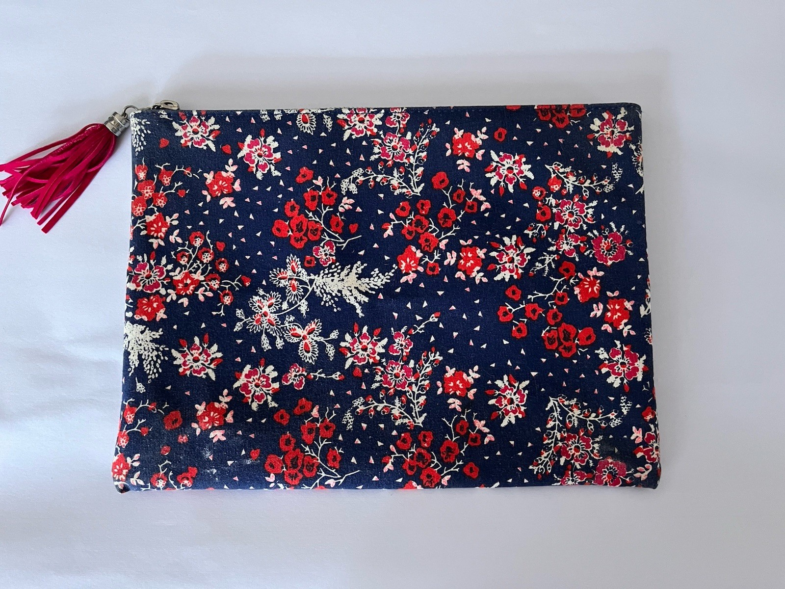 Old Navy Zippered Floral Bag 11 in by 8 in