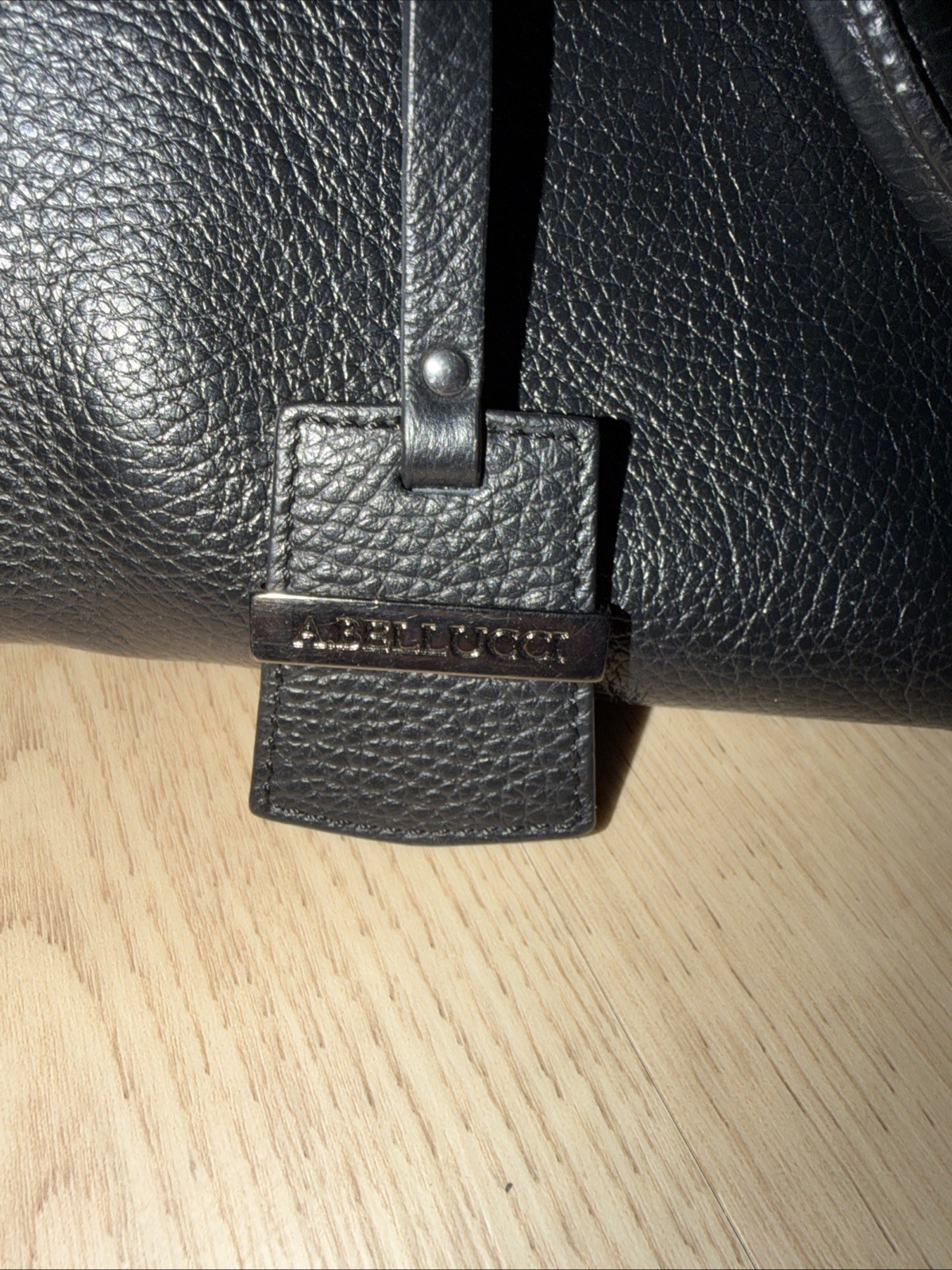 A Bellucci Black Pebble Leather Bag