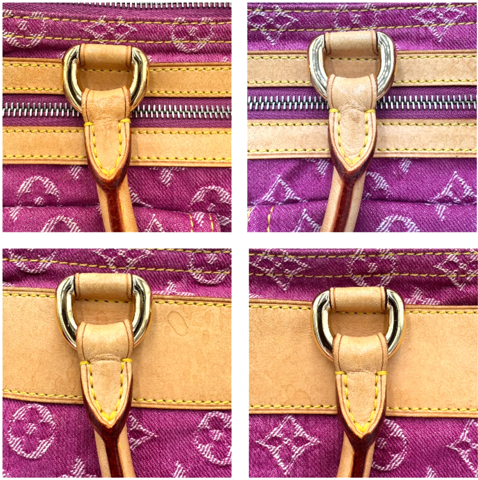 Louis Vuitton Denim Neo Speedy Boston Hand Bag Monogram Pink M95214 #SP0026