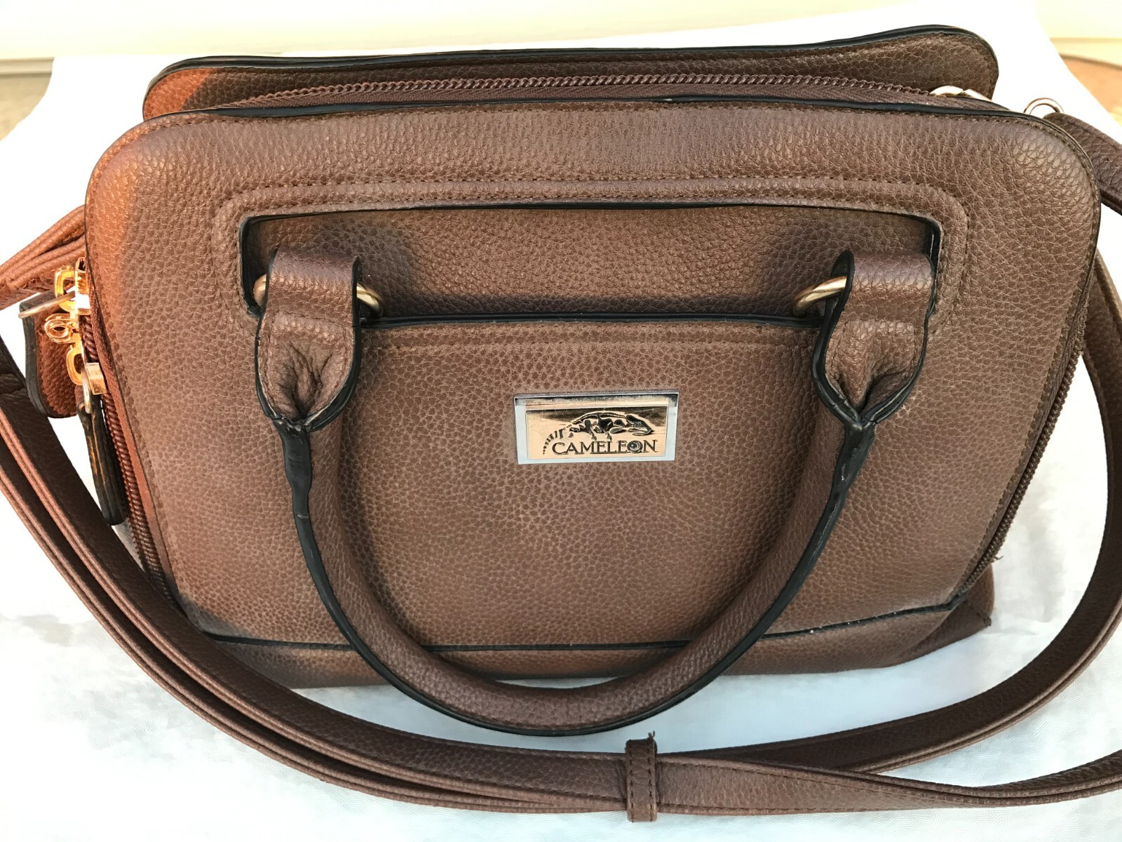 Cameleon Belladonna Conceal Carry Purse w/Holster Classic Purse Brn 49075