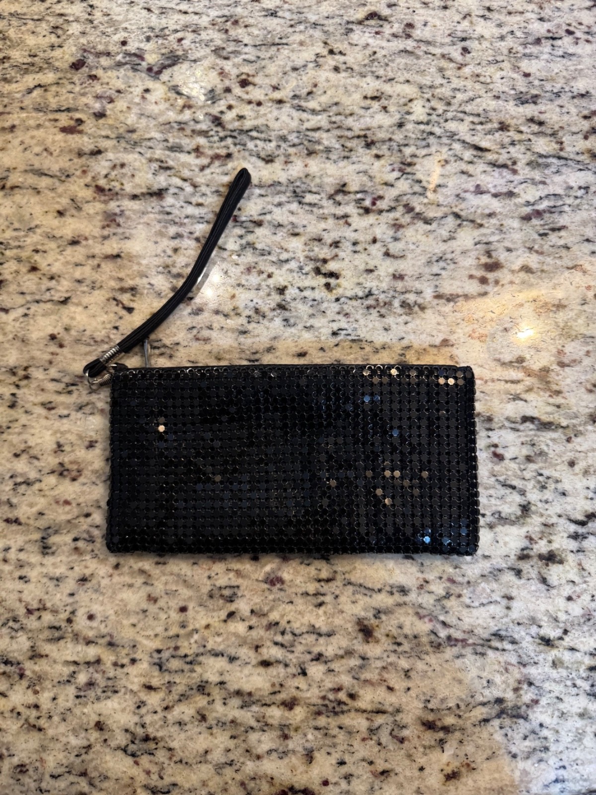 Black Metal Icing Wristlet 8×4 in