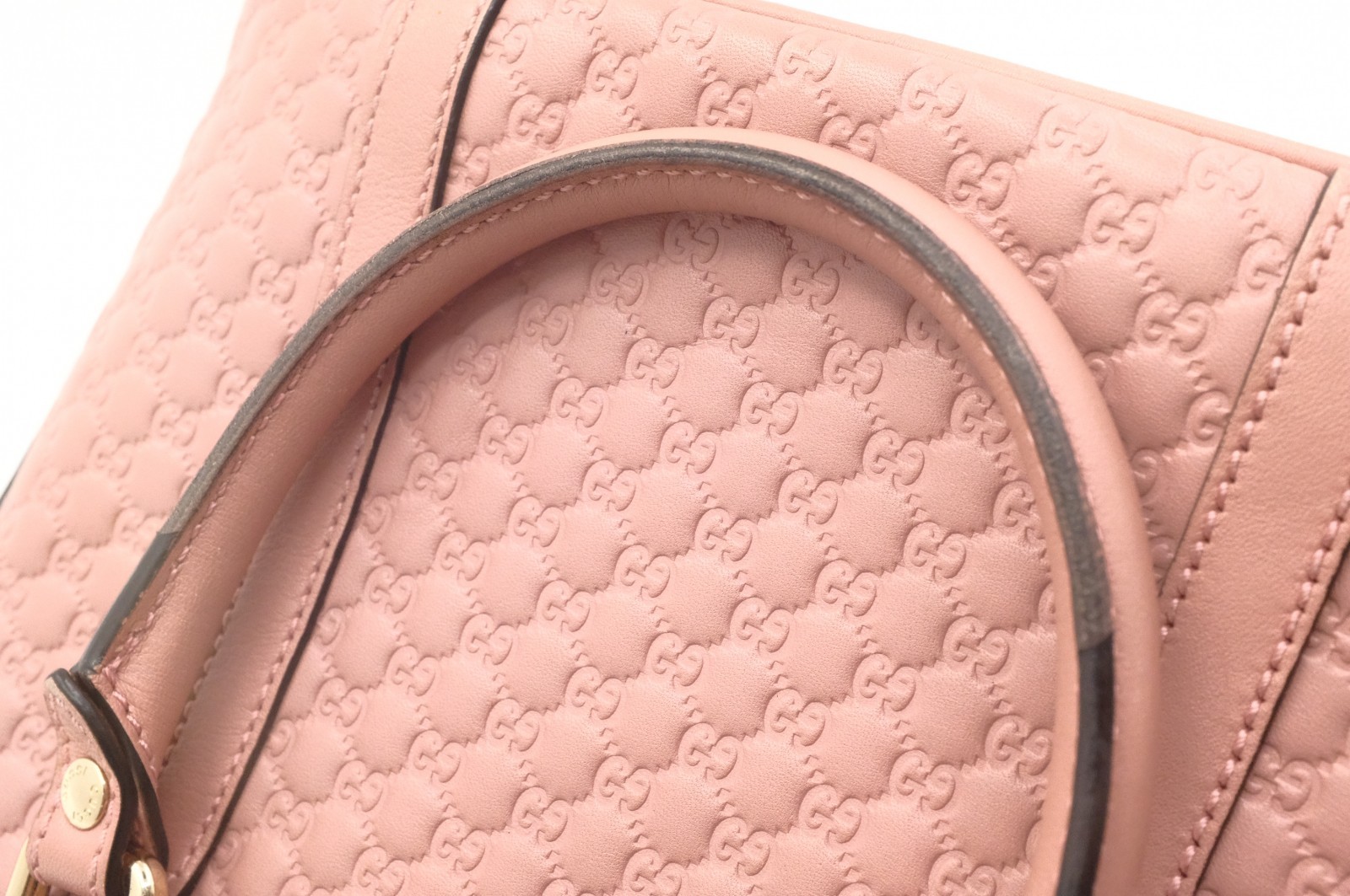 Authentic Gucci Micro Guccissima Mini Dome Bag, Pink, 449654, Outlet