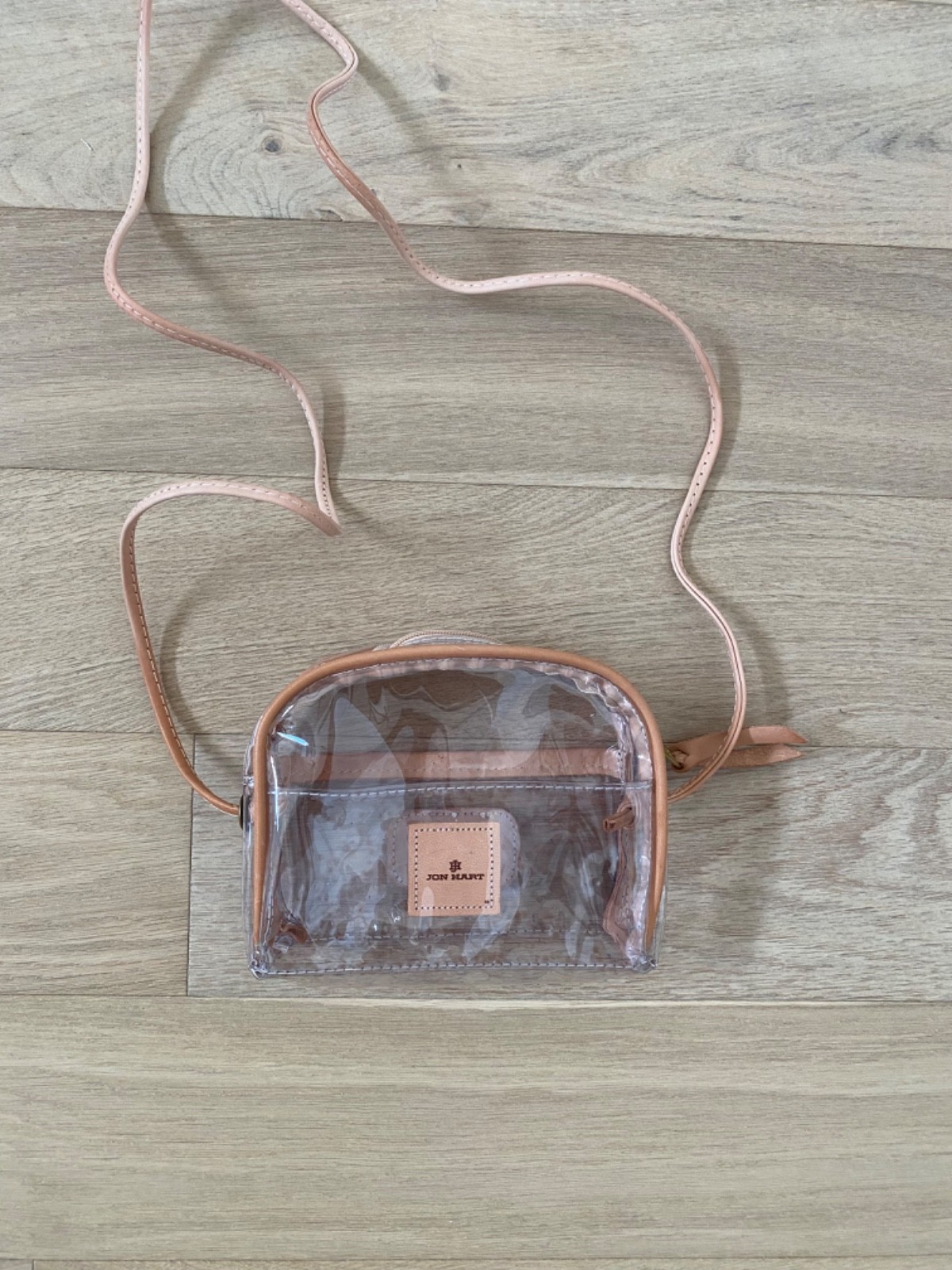 Jon Hart Crossbody Clear Bag Purse- Personalized with Initials LJB