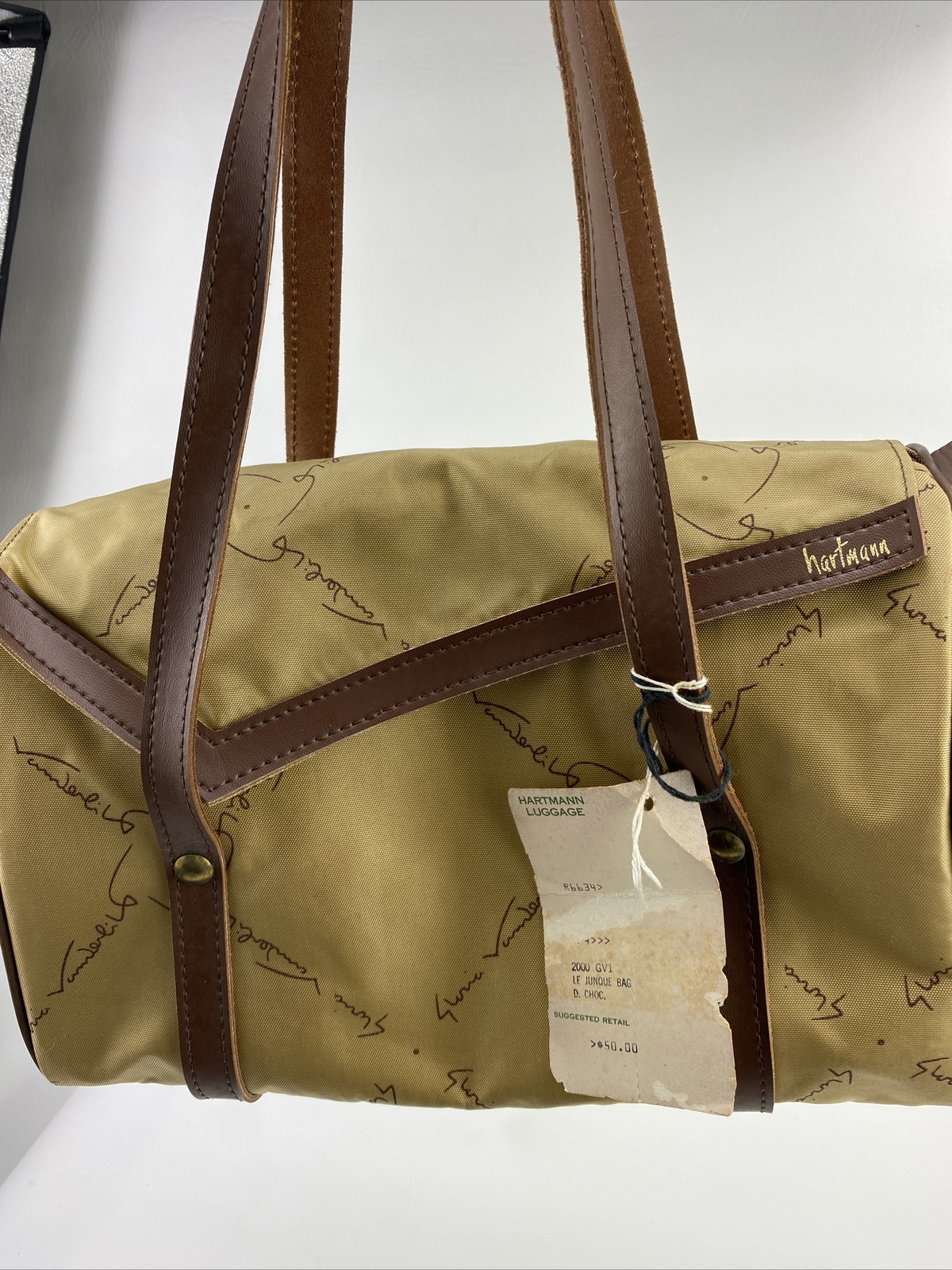 Vintage Hartmann Luggage Gloria Vanderbilt Travel Bag RARE Signature DESIGNER