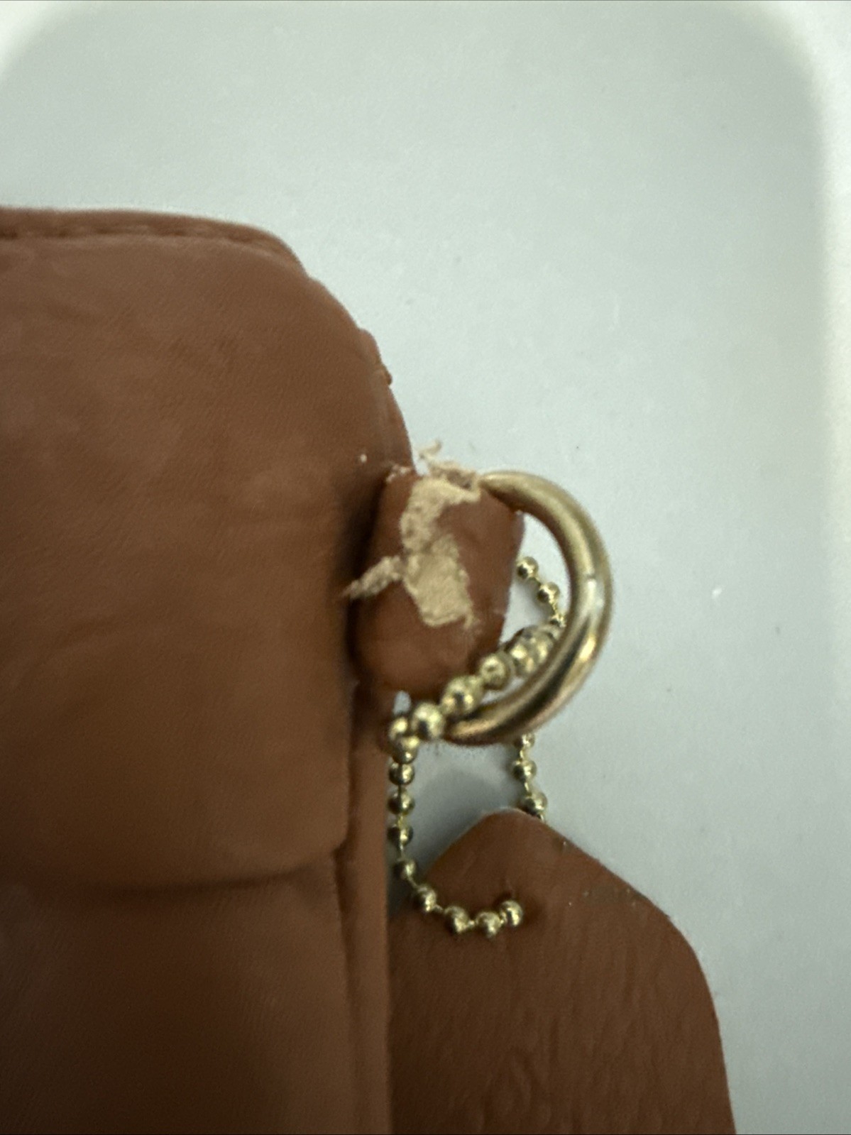 MKF Collection by Mia K. Tarren wristlet bag in Brown Top Zipper Doesn’t Work