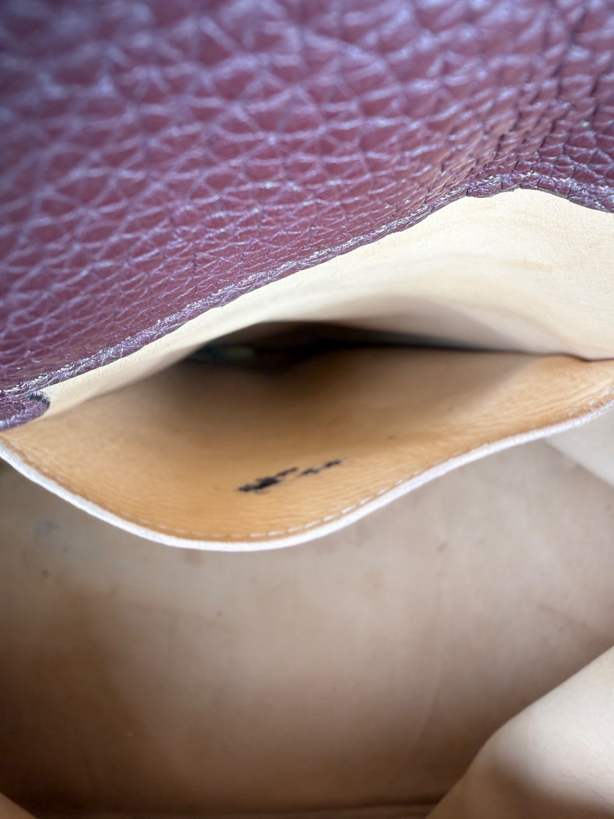 Moynat Josephine MM Bi Color Taupe Medoc Shoulder Crossbody Bag