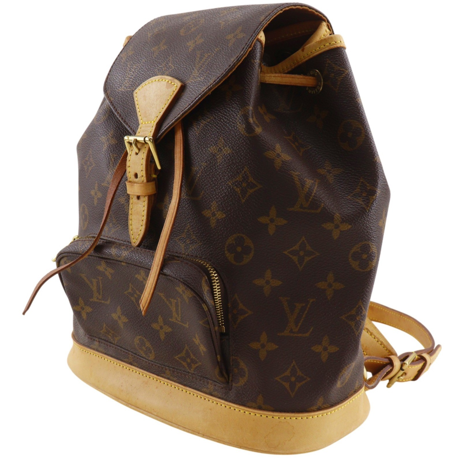 LOUIS VUITTON MontsourisMM Backpack Daypack M51136 Brown Monogram canvas Women