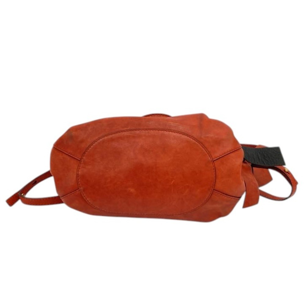ANDREA MABIANI Leather 2-Way Shoulder Bag in Red Women USED