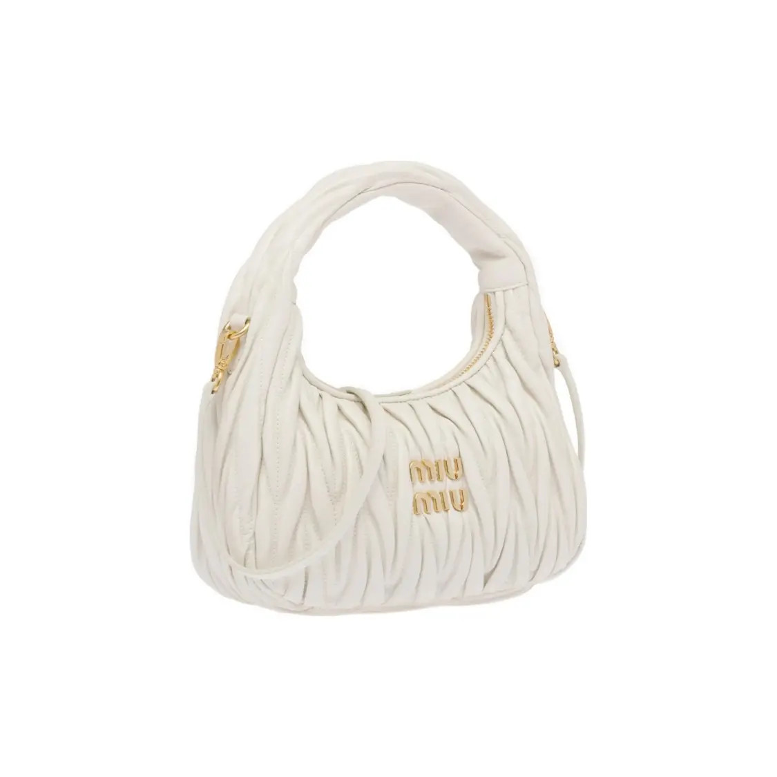 MIU MIU Wande Series Armpit Bag Shoulder Bag Handbag Women’s 7.8×2.3×6.6 in
