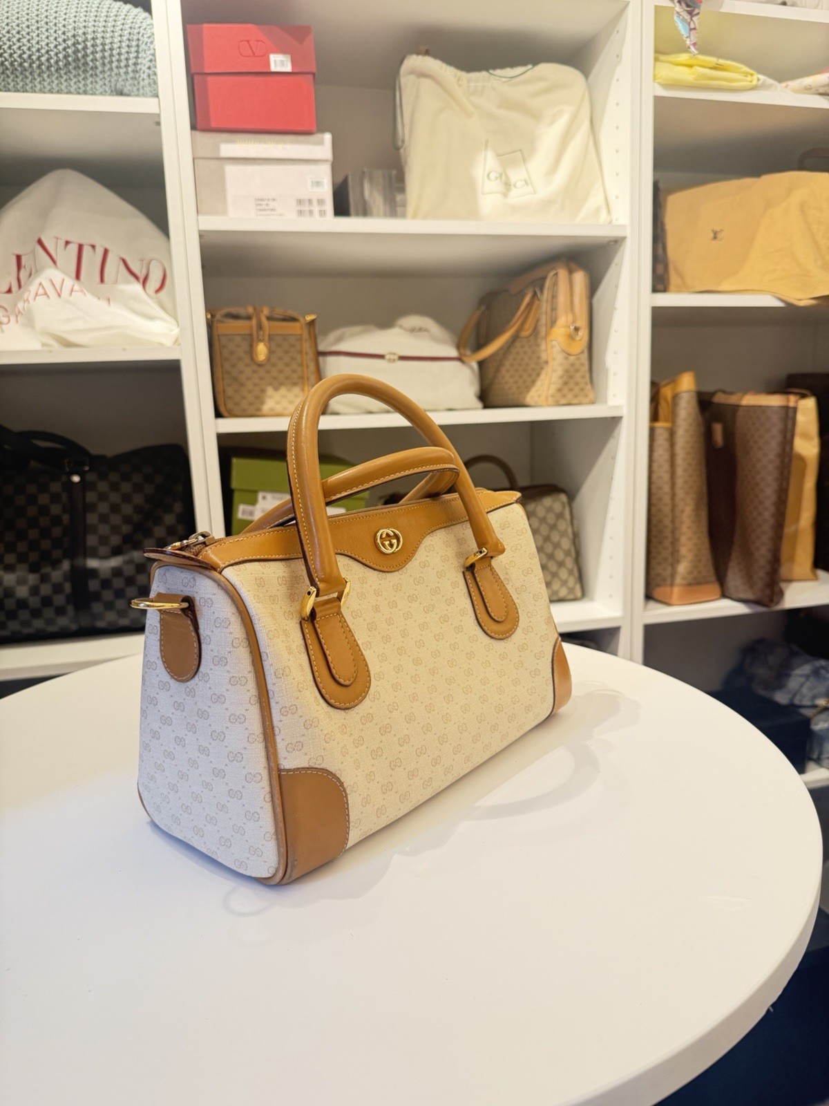 vintage Gucci micro-GG doctor/Boston-style bag 002·39·0269