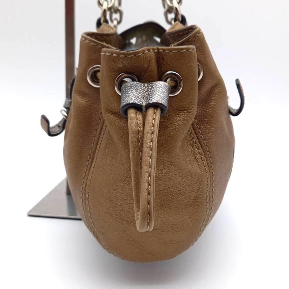 COACH Tote bag Legacy Leather Brown Turn Lock Authentic From Japan
