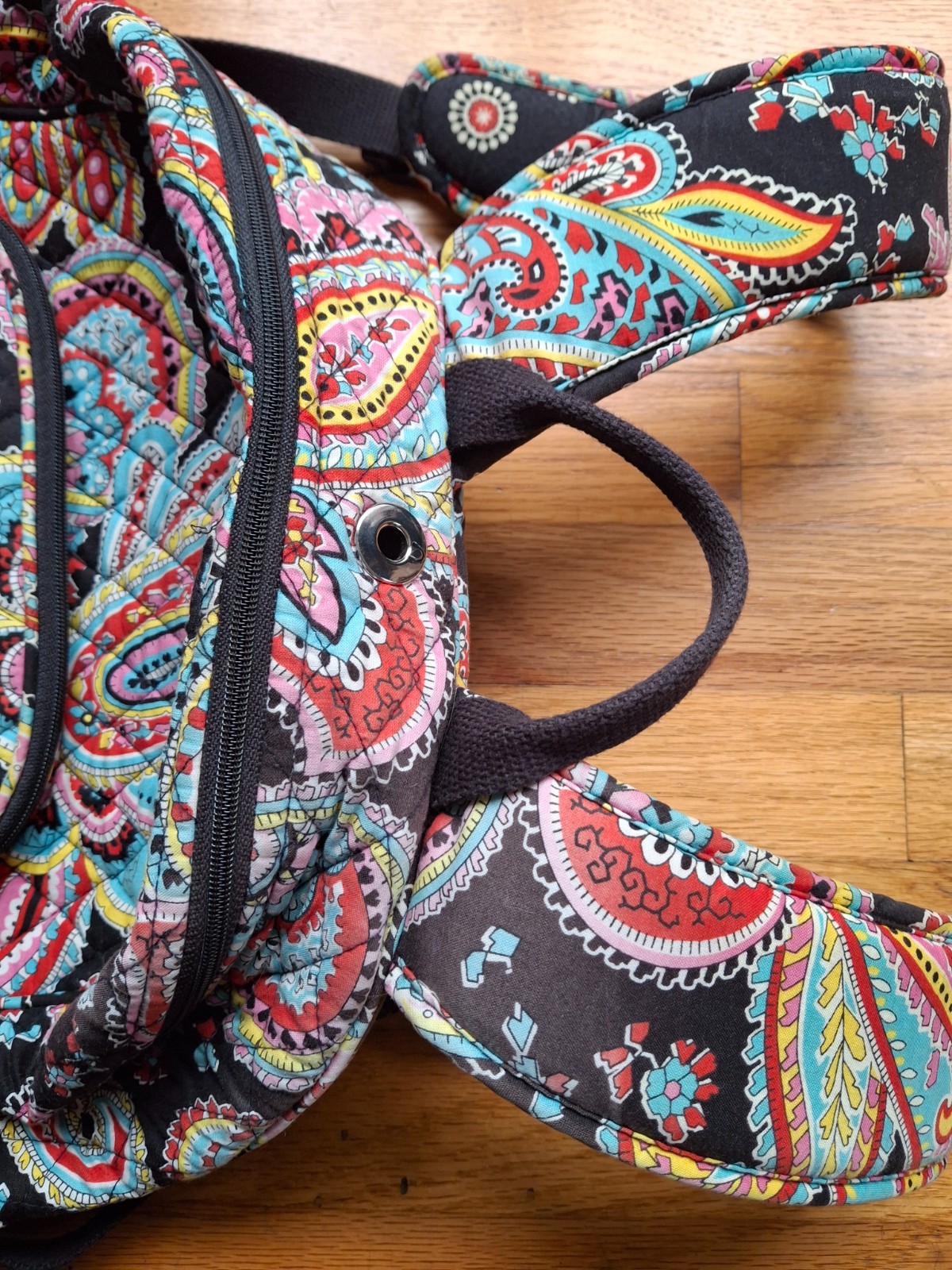 Vera Bradley Campus Backpack Quilted Parisian Paisley School Work Backpack