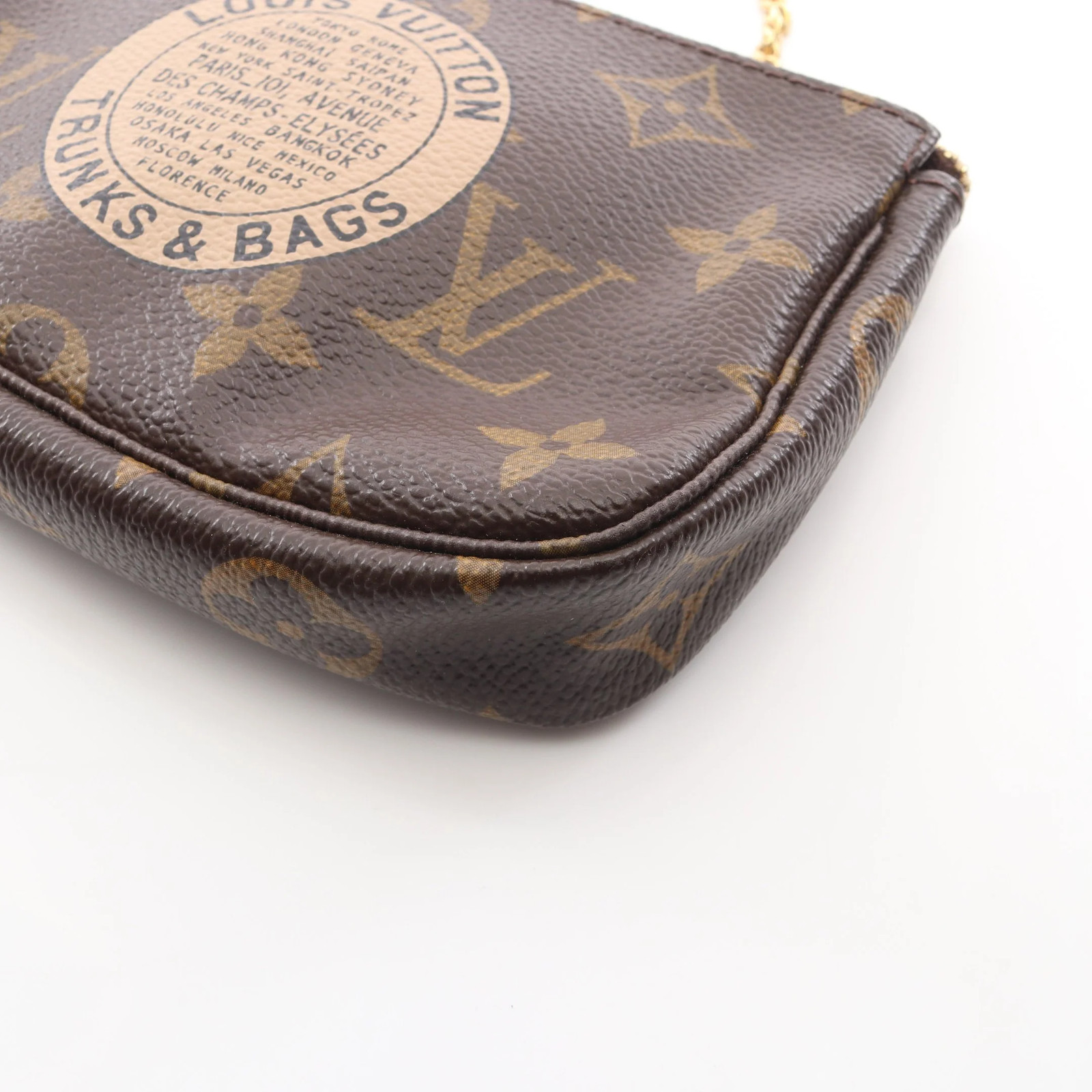 Louis Vuitton Pochette T&B Handbag Brown PVC #RCB9295
