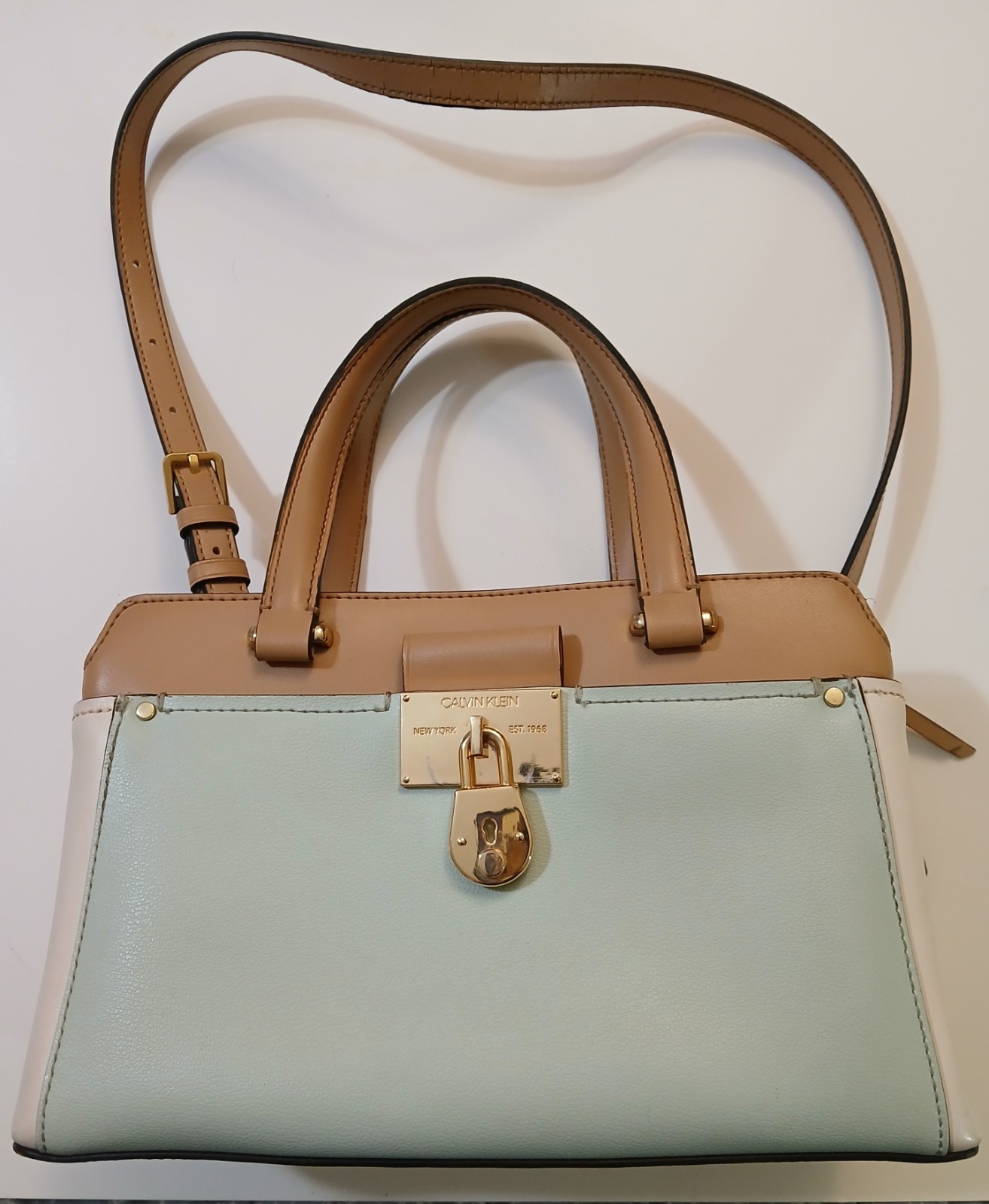 Calvin Klein Camille Satchel, Celery Green