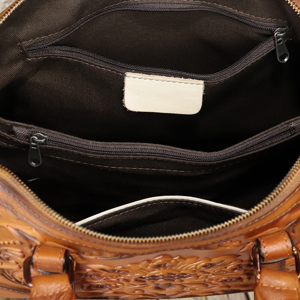 Genuine Leather Satchel for Women Top Handle Bags Purse Vintage Crossbody