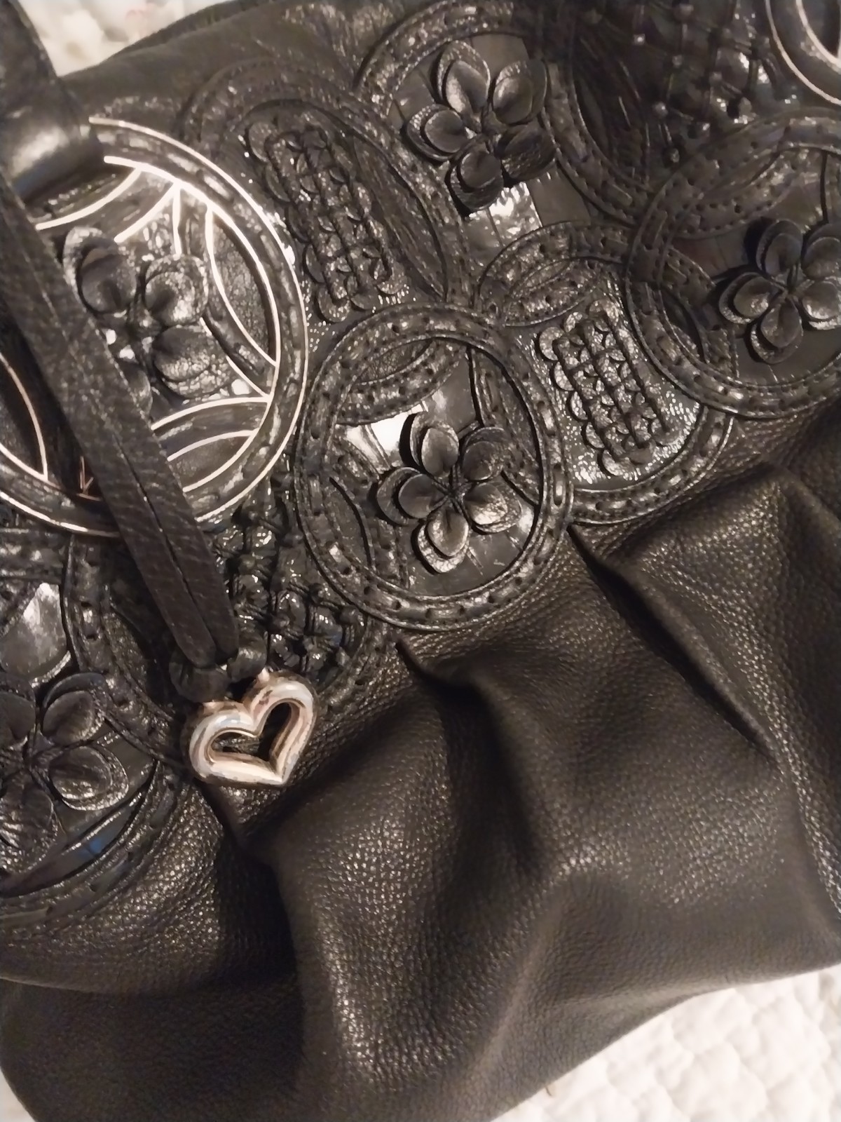 💗Brighton Bag, Purse Black Leather, “Nala” Masterpiece Dust Bag💗
