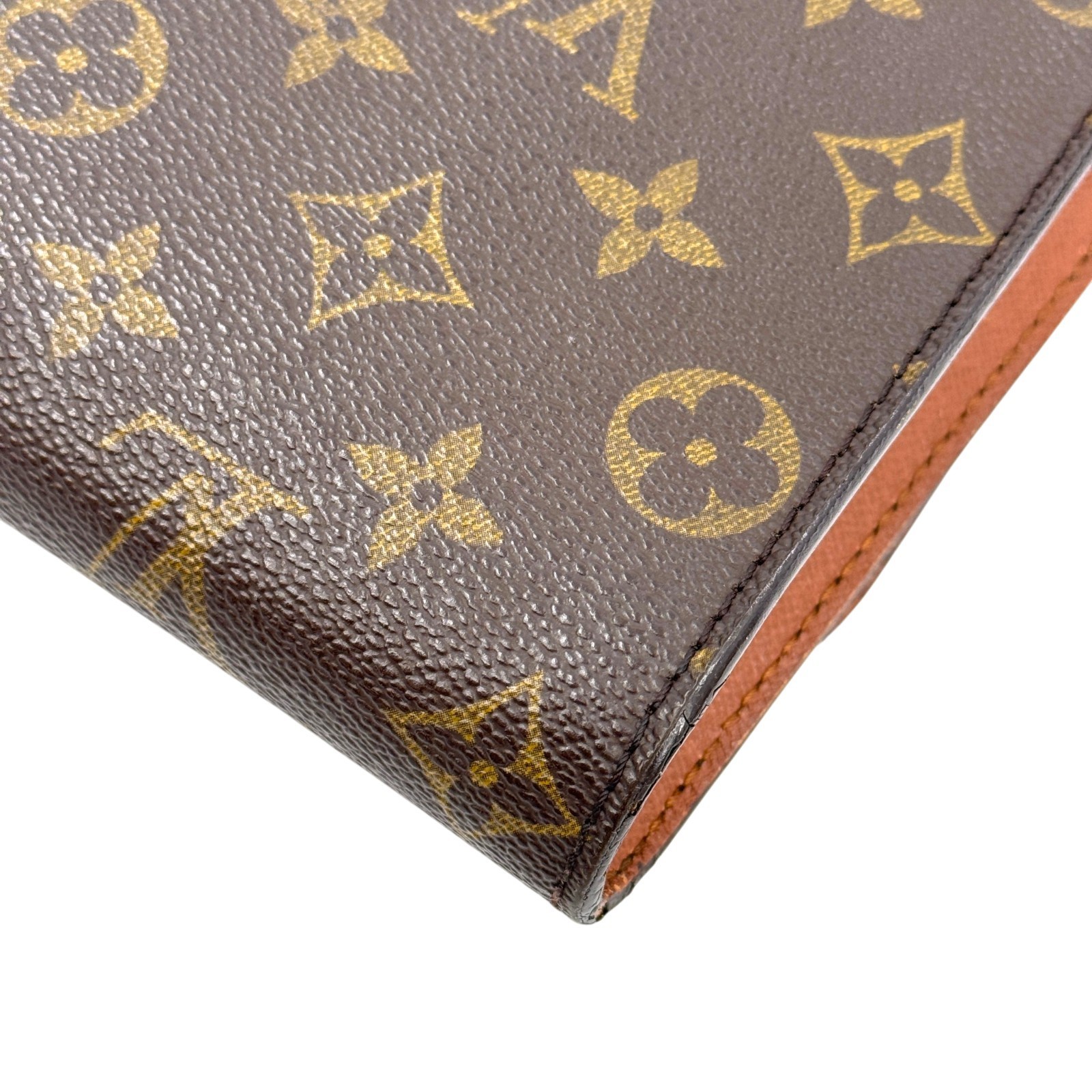 LOUIS VUITTON Bordeaux Brown Monogram Canvas 2WAY Flap Shoulder Bag v M51797