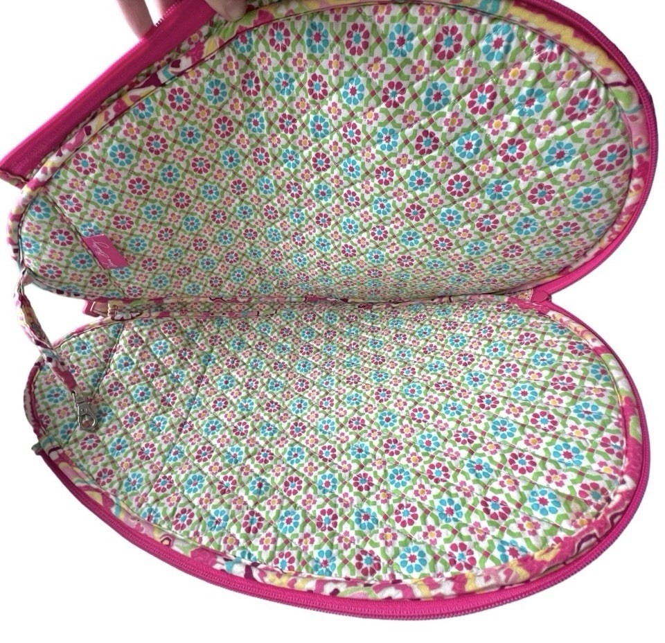 Vera Bradley Capri Melon Tennis Bag with Adjustable Strap