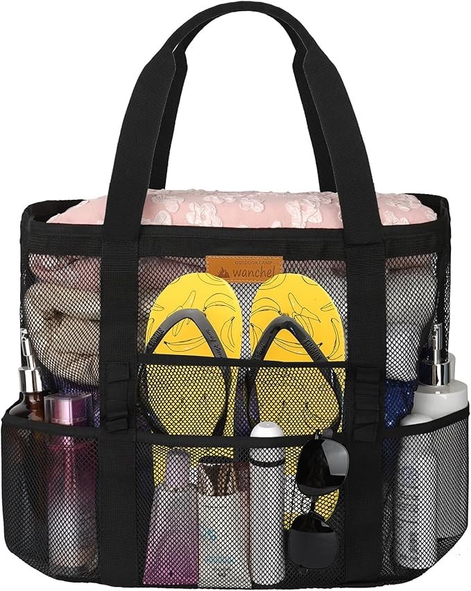 Mesh Beach Bags for Women – Plus Waterproof Sandproof Tote Bag