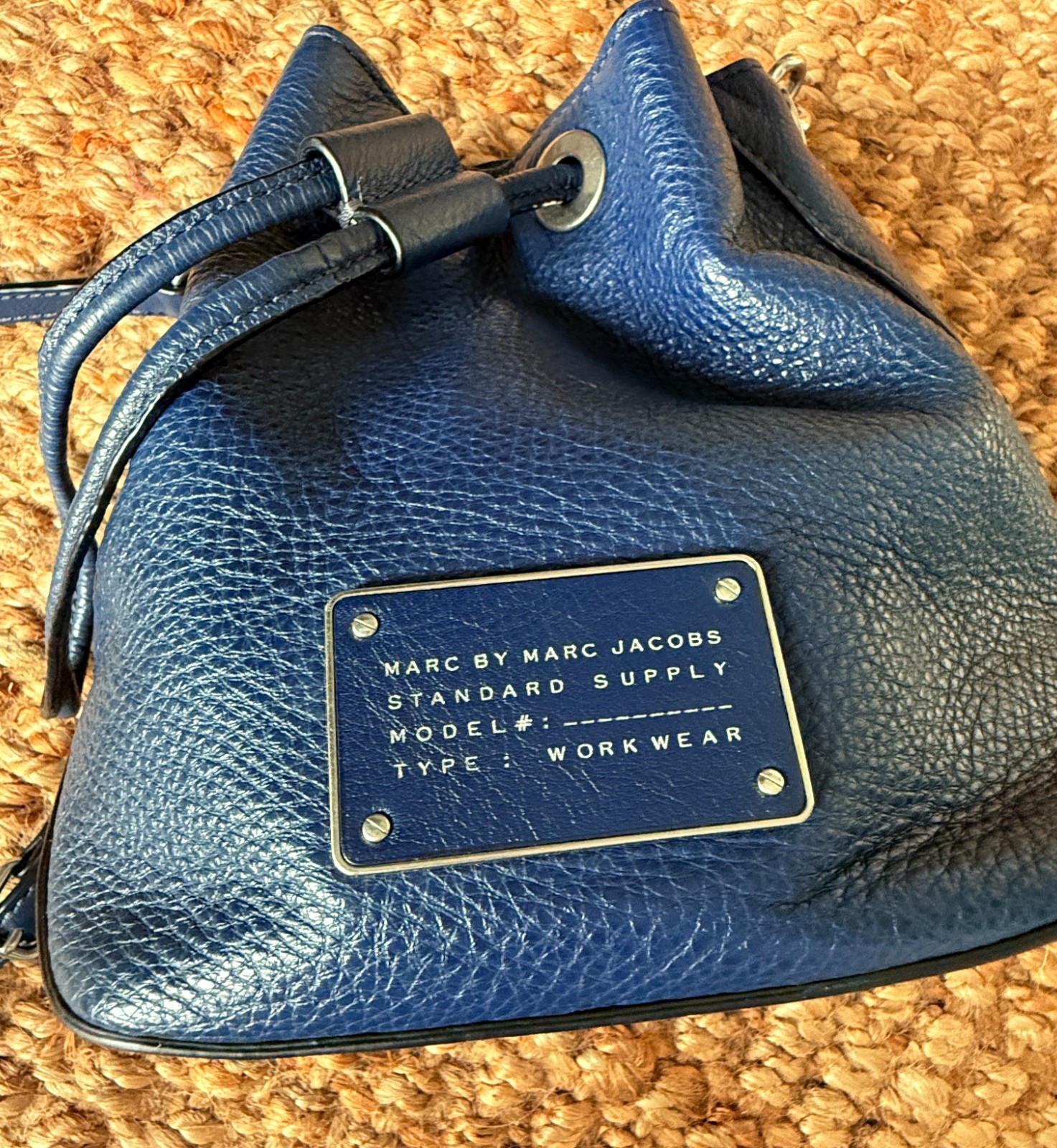 MARC By Marc Jacobs M0007214 Small Drawstring Bag in Amalfi Coast-Dark Blue
