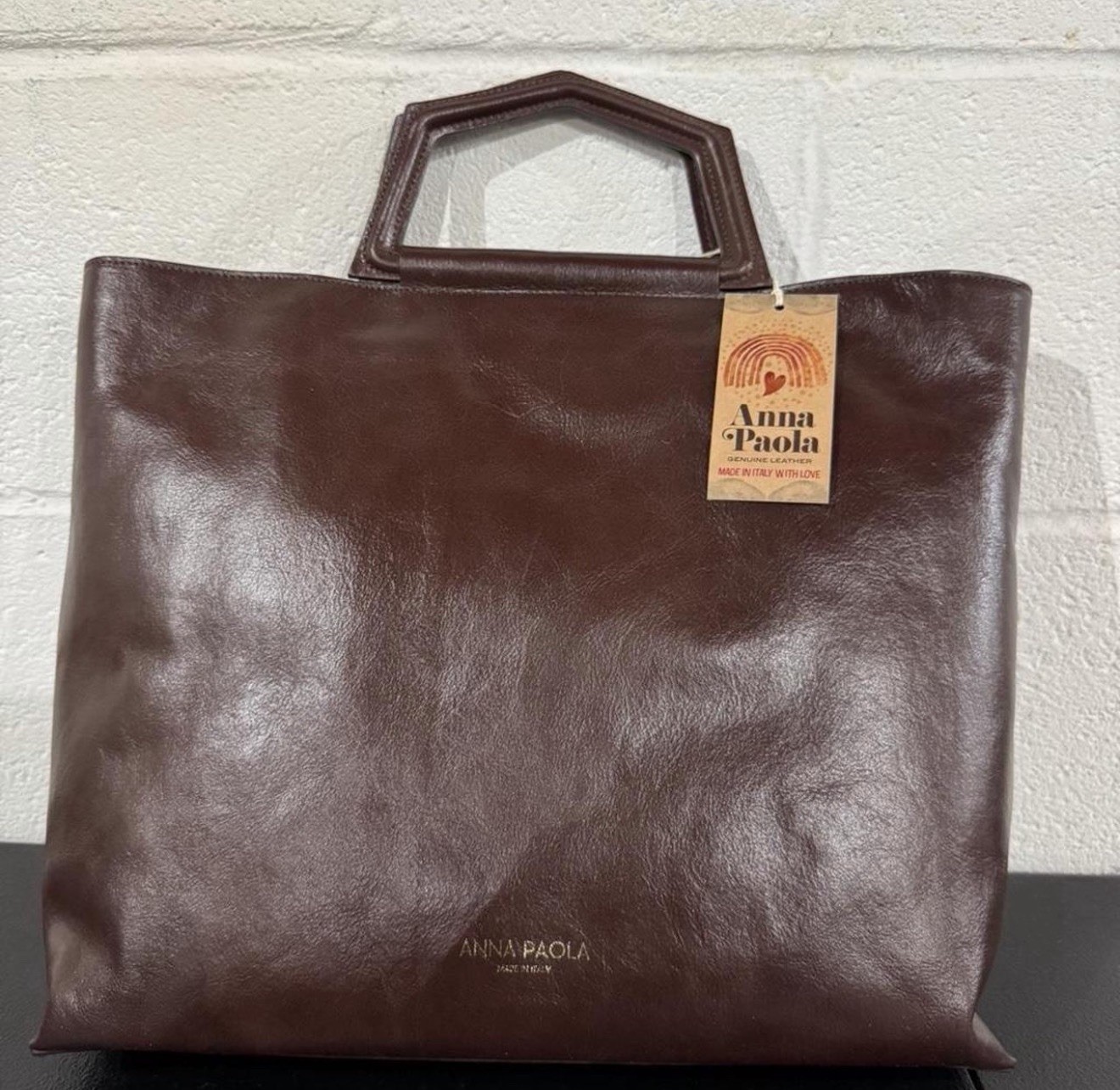 Anna Paola Bonnie Leather Handbag Brand New With Tags.