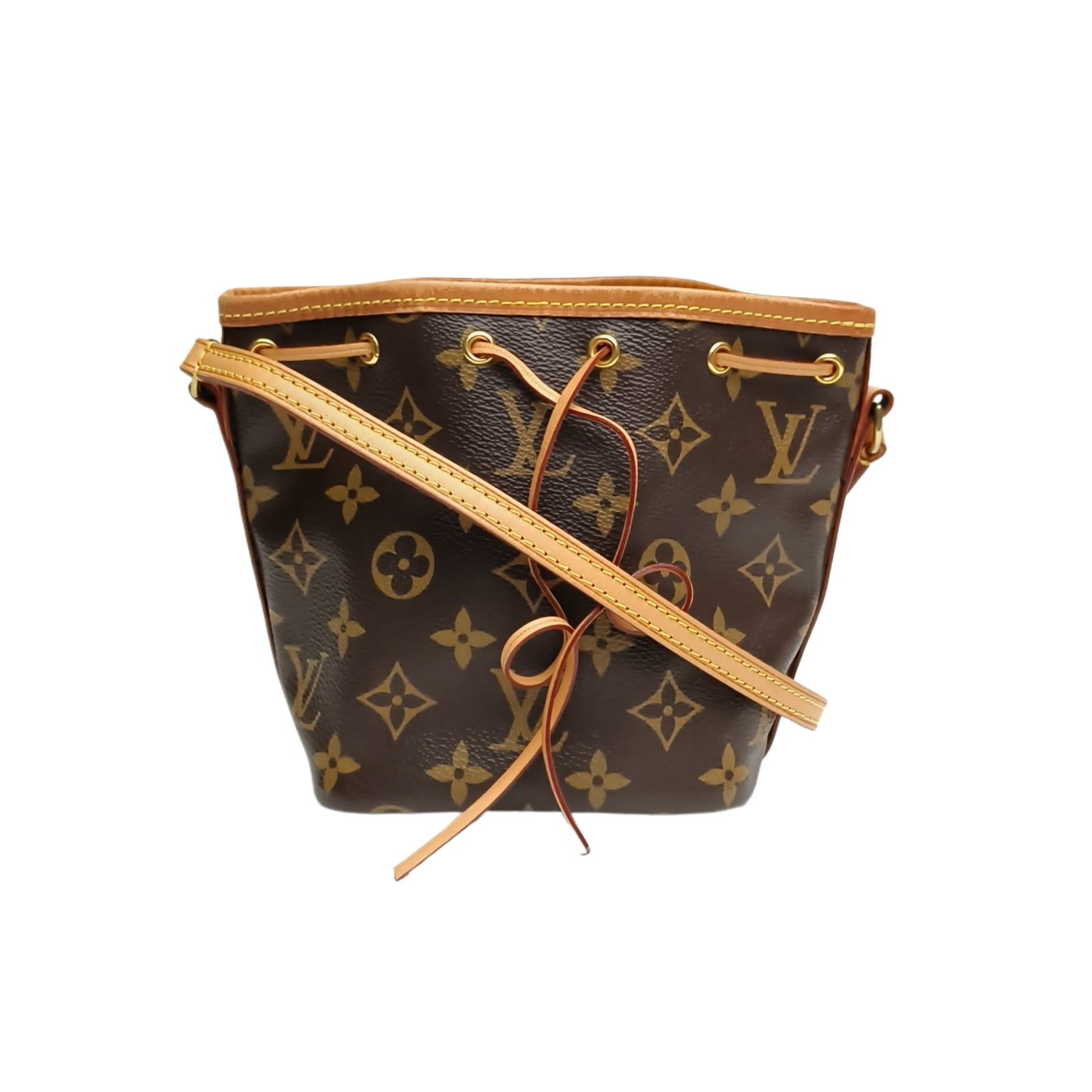 LOUIS VUITTON NOÉ Bucket Bag Nano 13cm Monogram PVC Shoulder Bag