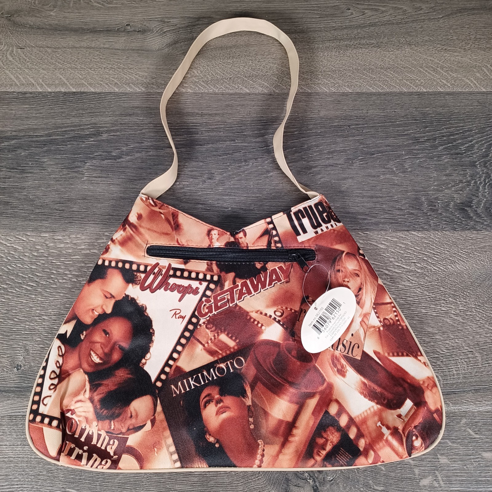 Vintage Movie Print Bag Purse 90s Y2K Movie Reels Whoopi Goldberg