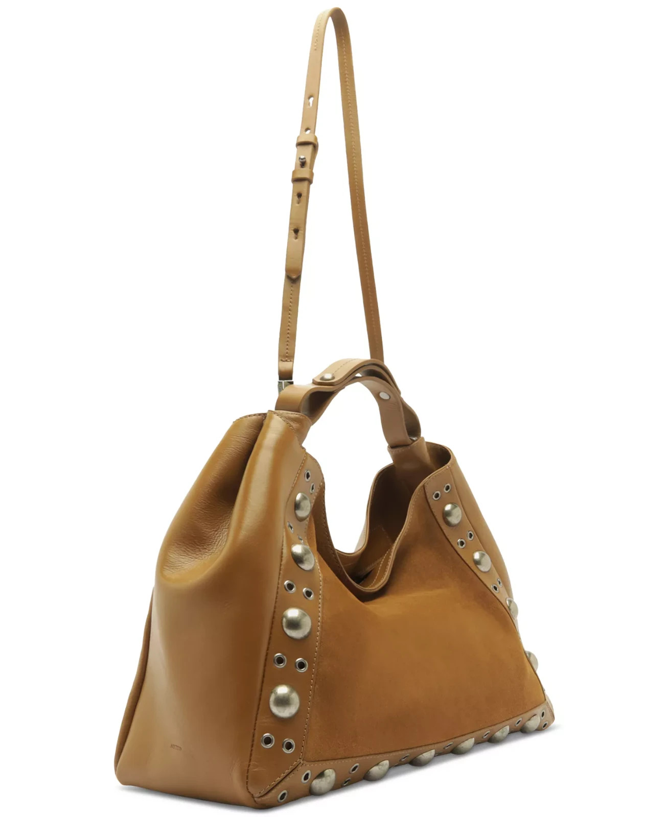 $309. Arezzo Owen Medium Suede Tote Warm Carmel