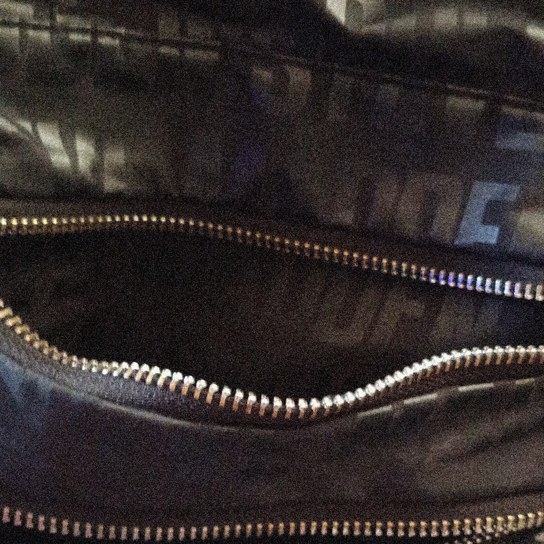 Steve Madden Black Logo Backpack w/ Gold Hardware Zip Closure
