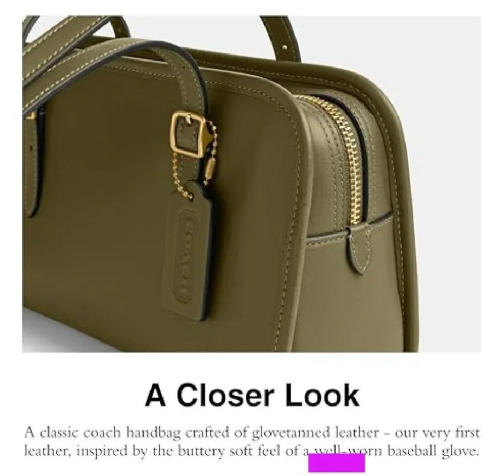 NWT! Coach Swing Zip Bag Ltd Reissue 1998 – 10″ Army Green Olive – Gorgeous!