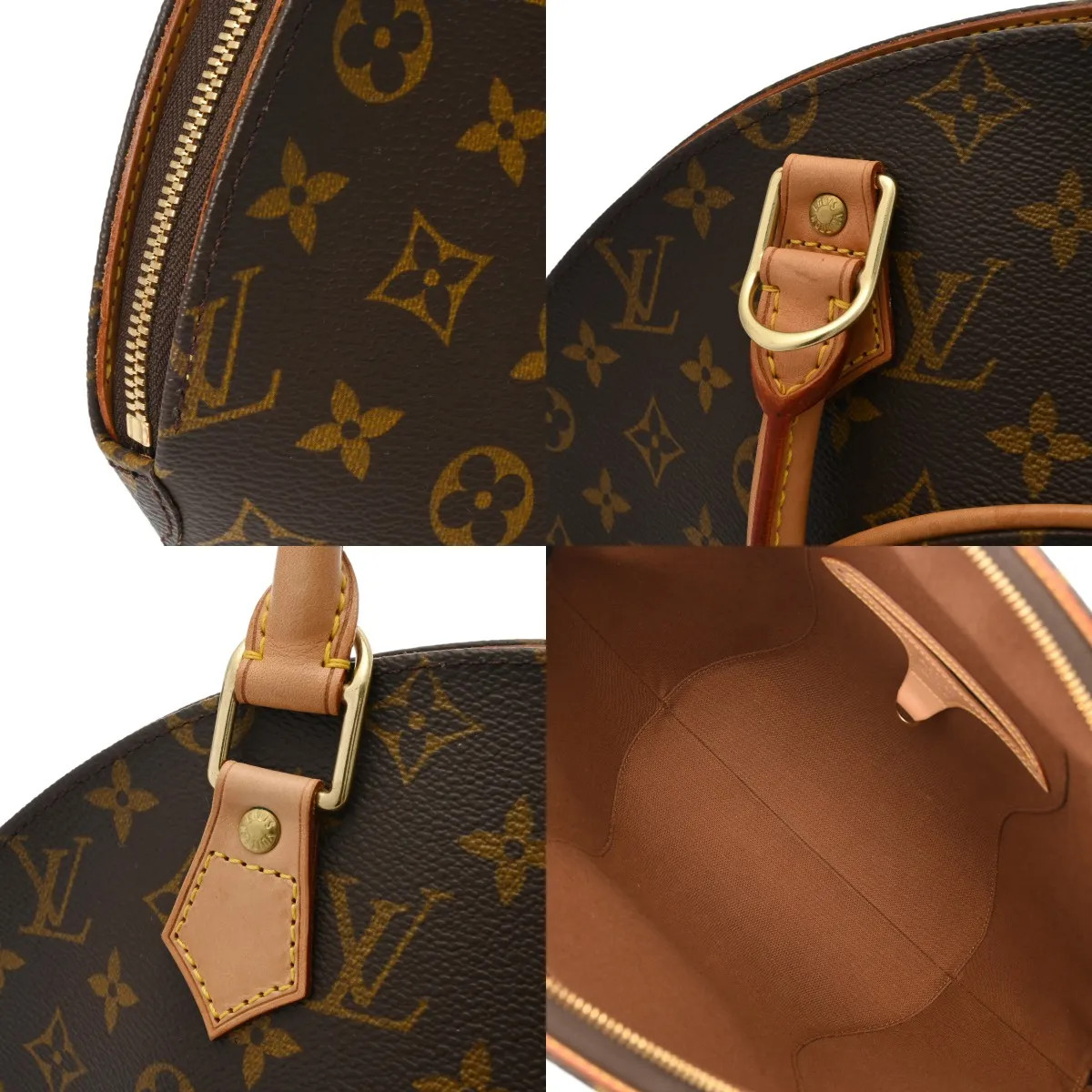 Louis Vuitton MM M51126 Handbag Monogram Canvas Brown #WB6308