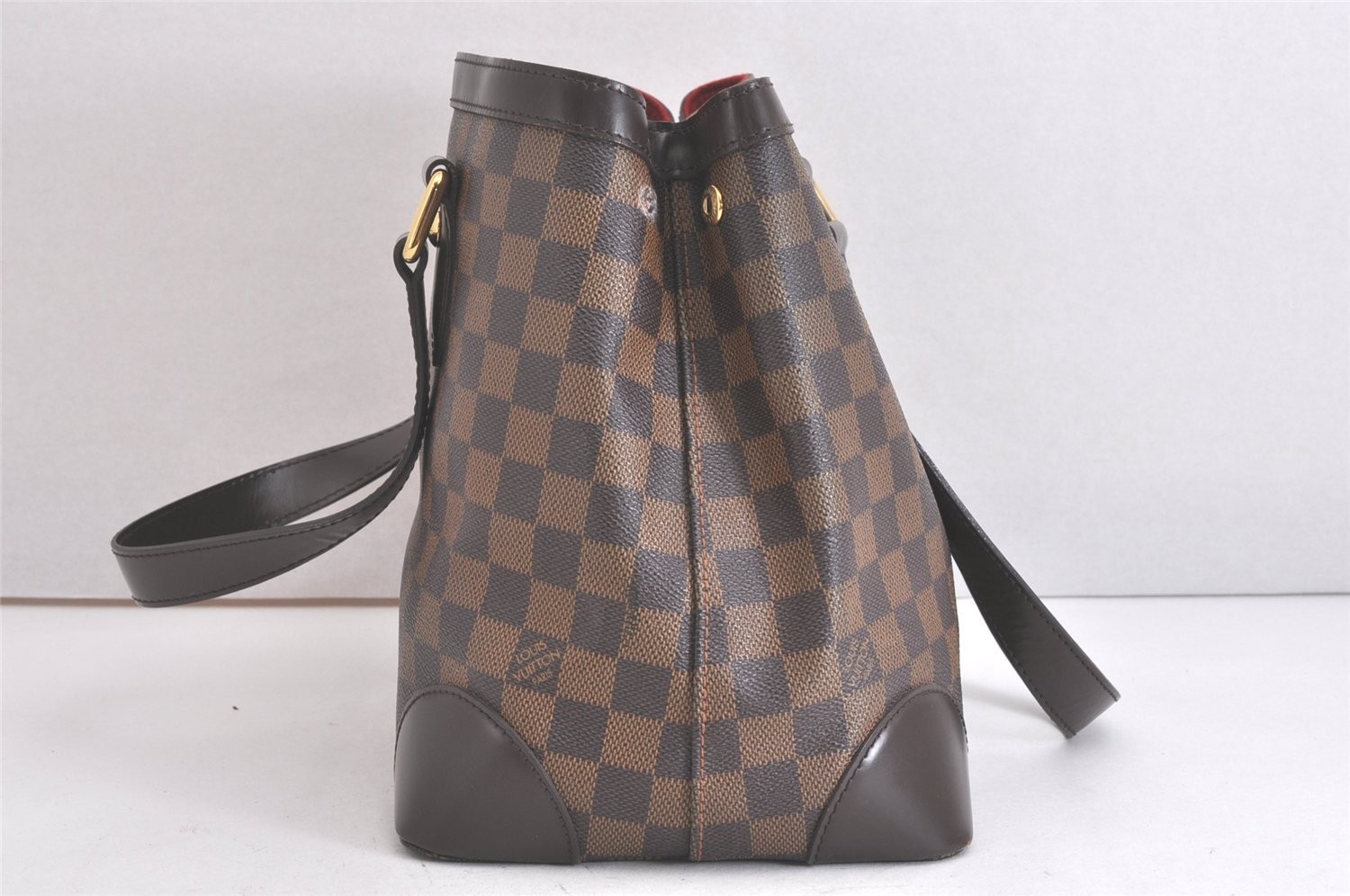 Authentic Louis Vuitton Damier Hampstead PM Shoulder Tote Bag N51205 LV 446AA