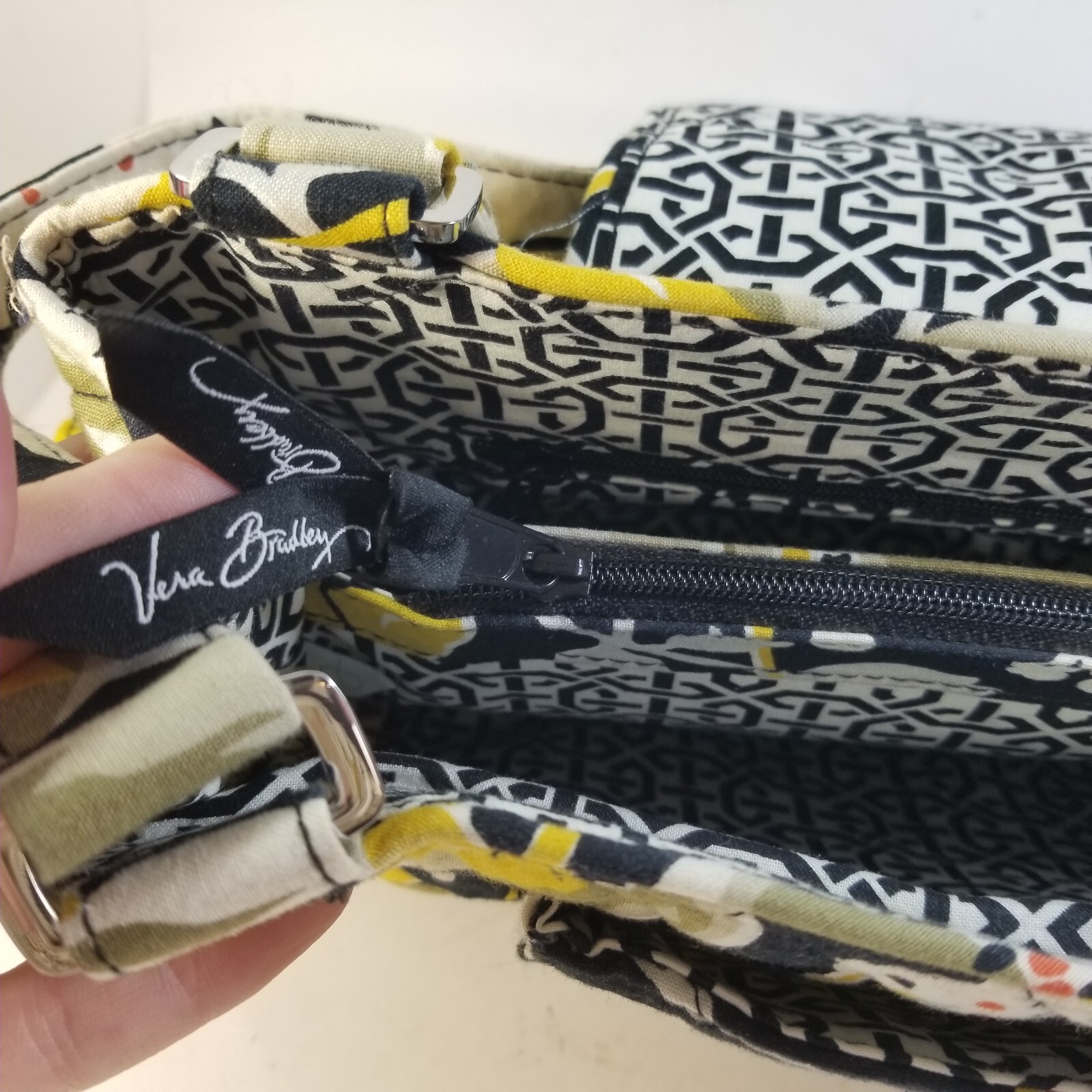 Vera Bradley Edie Satchel Dogwood Cross Body Purse Handbag Retired