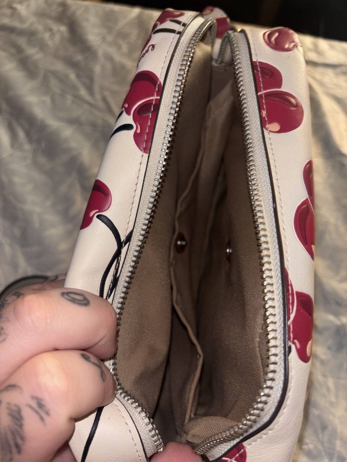 Coach Mini Jamie Camera Bag With Cherry Print