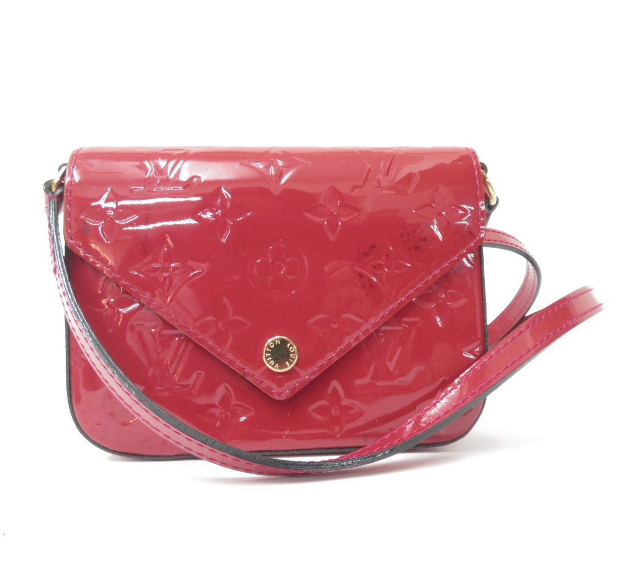 Louis Vuitton Monogram Vernis Sac Lucie Pochette Crossbody Shoulder Bag F#49032