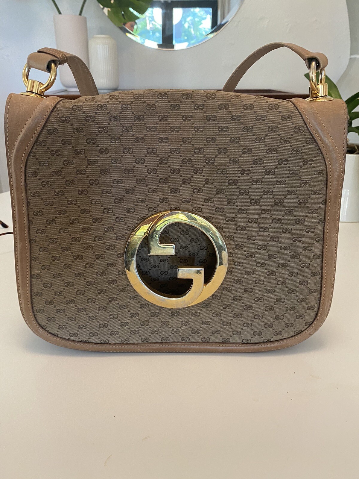 Vintage Gucci GG Canvas Print Blondie Bag Shoulder Bag
