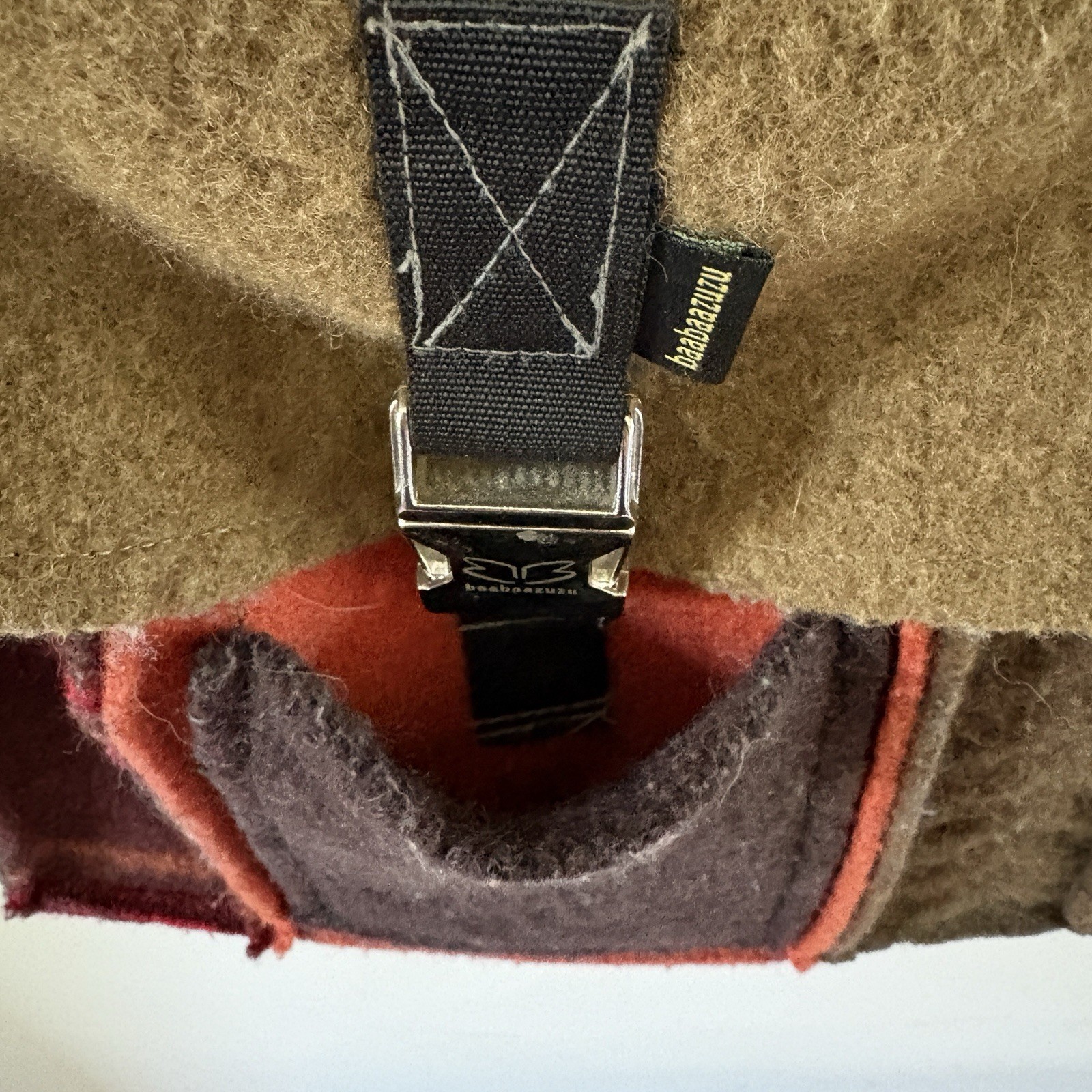 Baabaazuzu Wool Sweater Crossbody Bag Eco Friendly Upcycled Handmade Earth Color