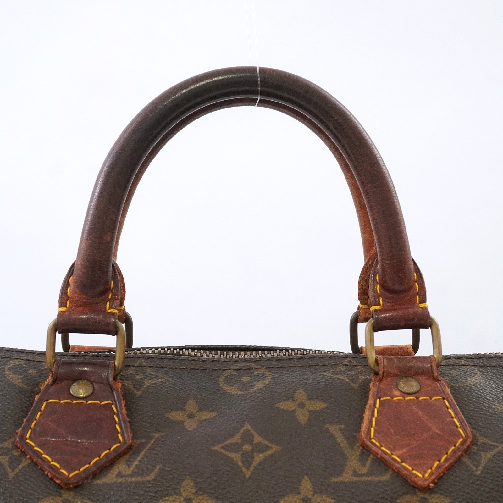 LOUIS VUITTON LV Monogram Speedy 30 M41526 Hand Bag 891FC Brown Auth #58041A