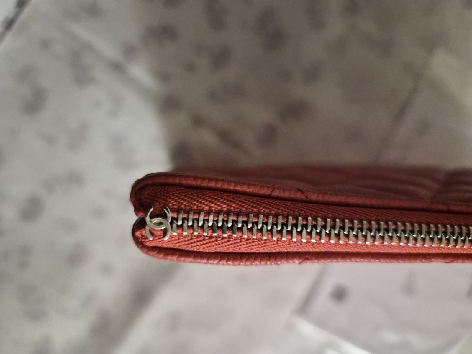 Chanel Pink Caviar O Case Medium Clutch