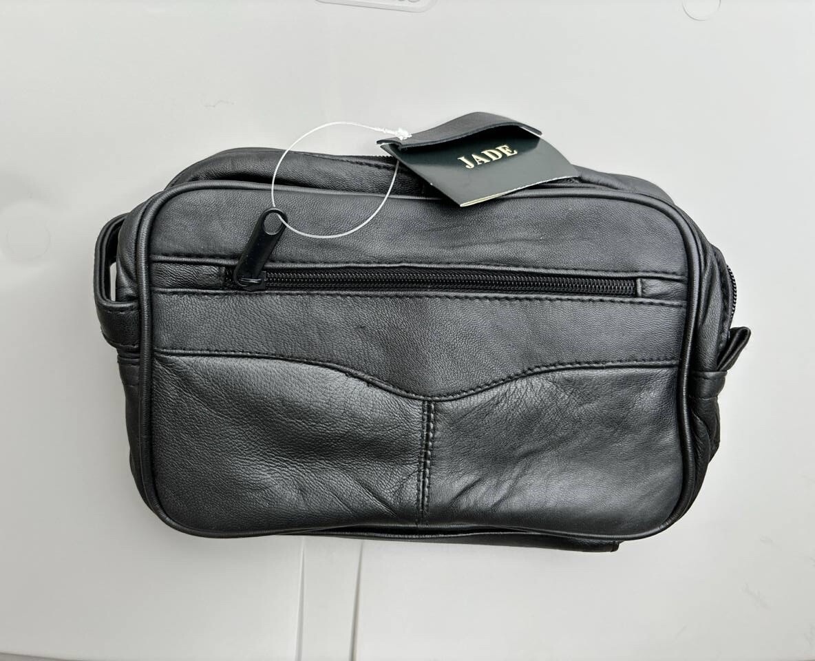Multi-Use Leather Handbag 9 x 6 Inch