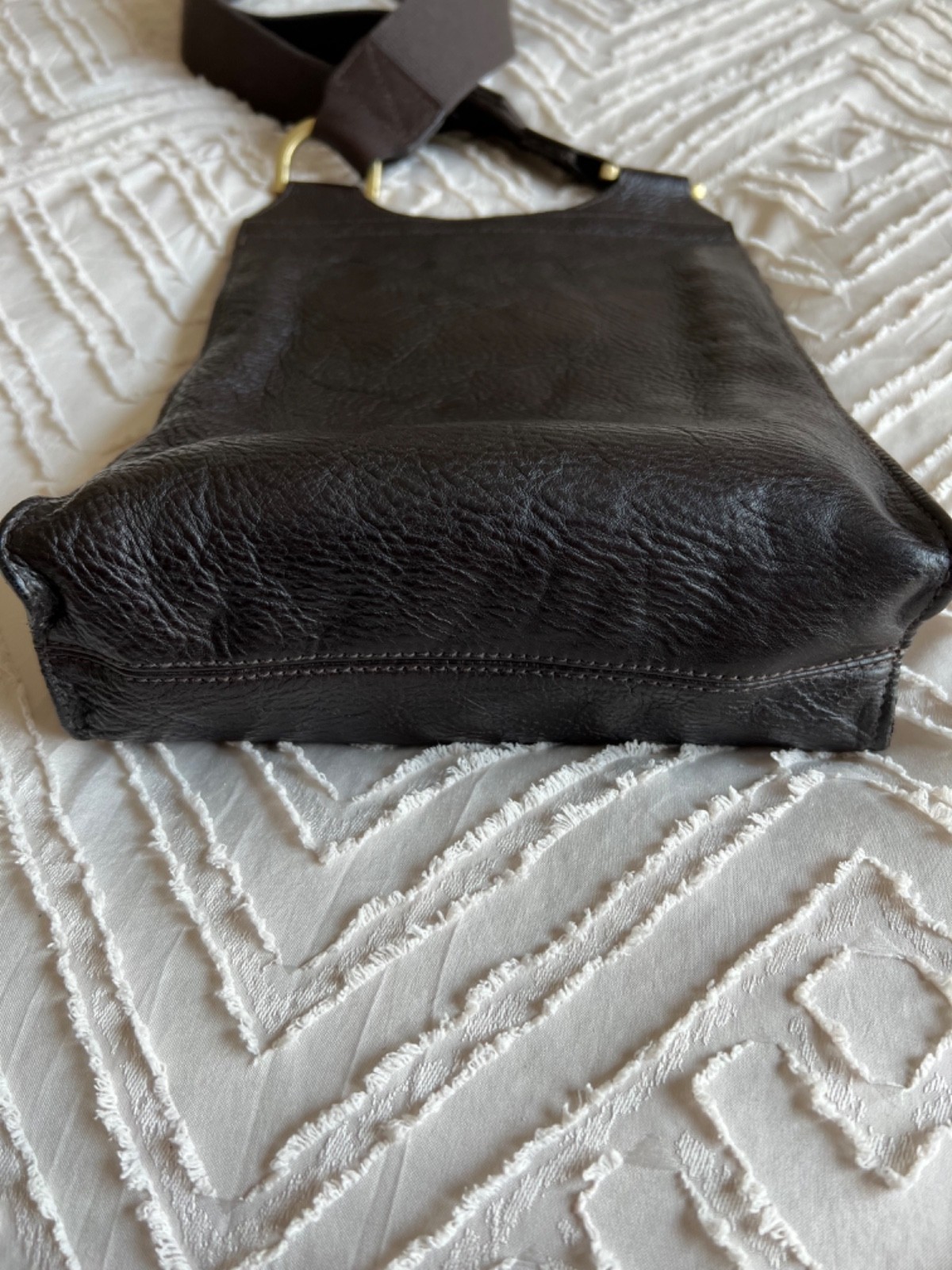 Mulberry Antony Leather Shoulder Messenger Crossbody Bag Brown