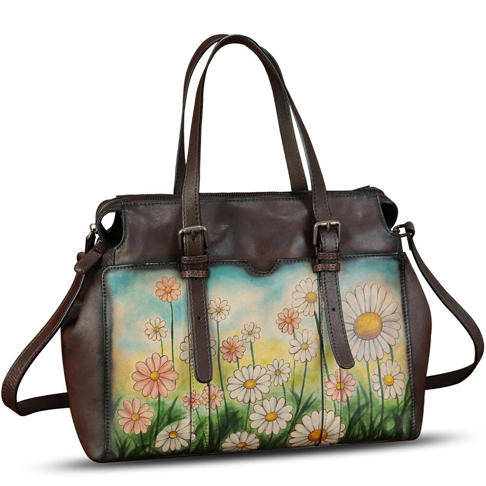 Genuine Leather Purse and Handbag Women Unique Fashion Crossbody Shoulder Bag