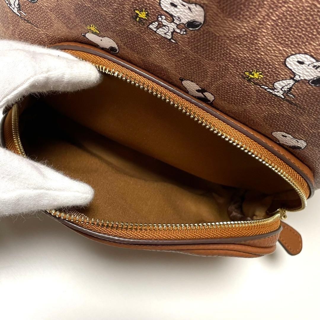COACH Snoopy Backpack New Brown CBM25