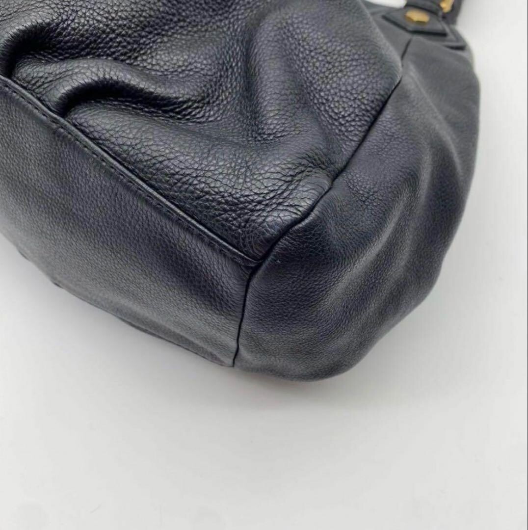 Marc Jacobs Marc by Jacobs Black Leather 2 Way Tote Bag Q Baby Groove Y2K