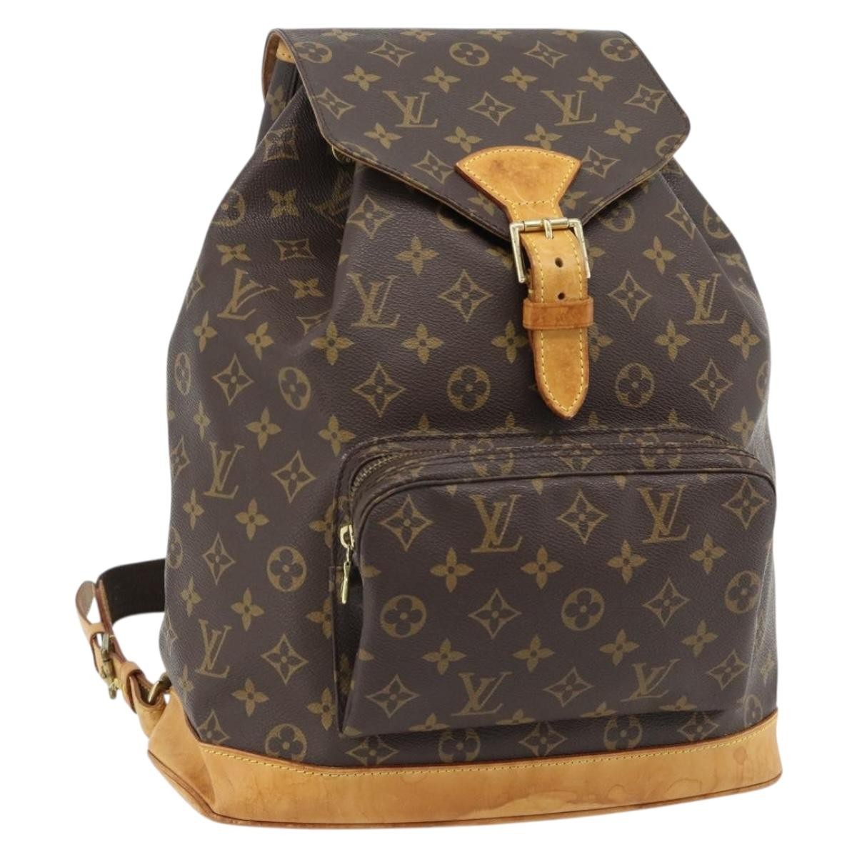 LOUIS VUITTON Monogram Montsouris GM Backpack M51135 LV Auth bs35317